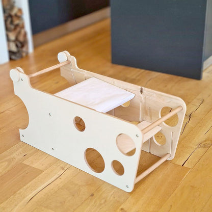 papierrolhouder voor leertoren