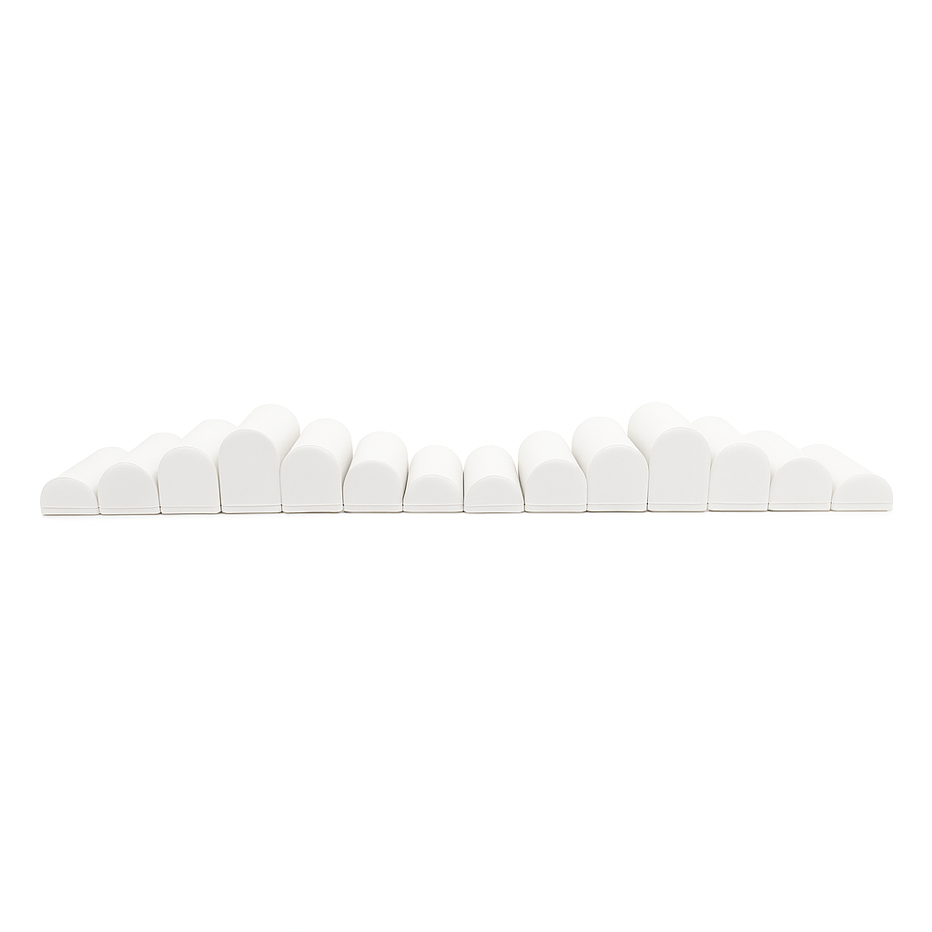 soft play set met modulaire foamblokken voor baby's peuters en kleuters