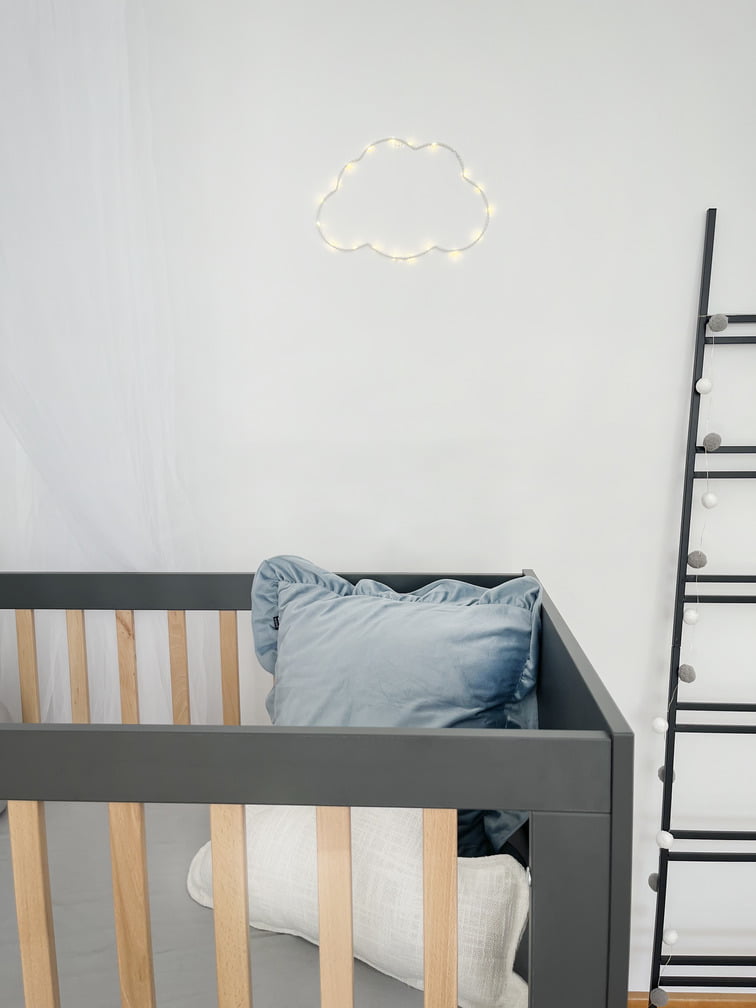 ATB ILA lit bébé 120 × 60 cm – gris – vue supplémentaire 4