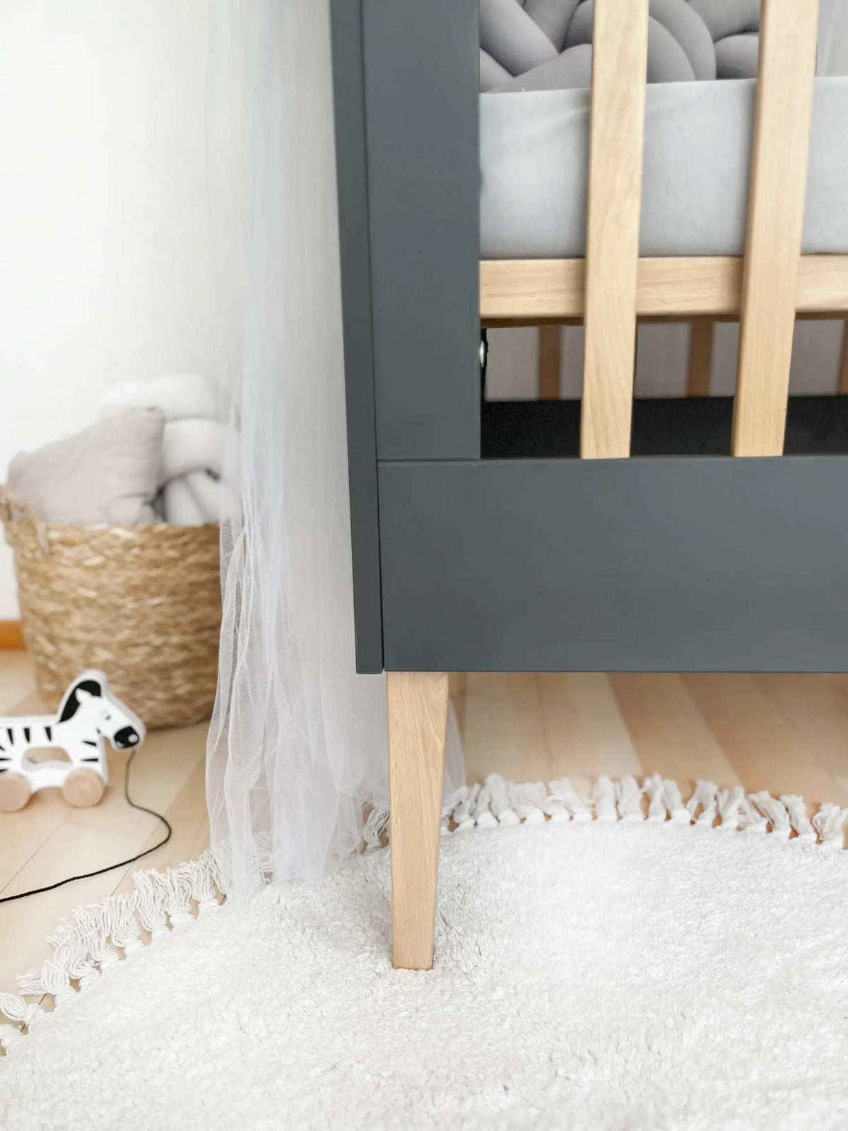 ATB ILA lit bébé 120 × 60 cm – gris – vue supplémentaire 3