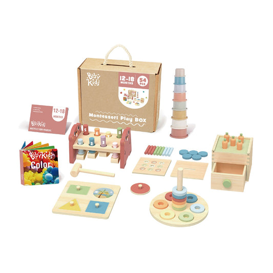montessori box voor kinderen van 12 tot 18 maanden