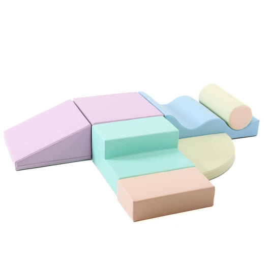 soft play set met zachte bouwblokken voor baby's peuters en kleuters