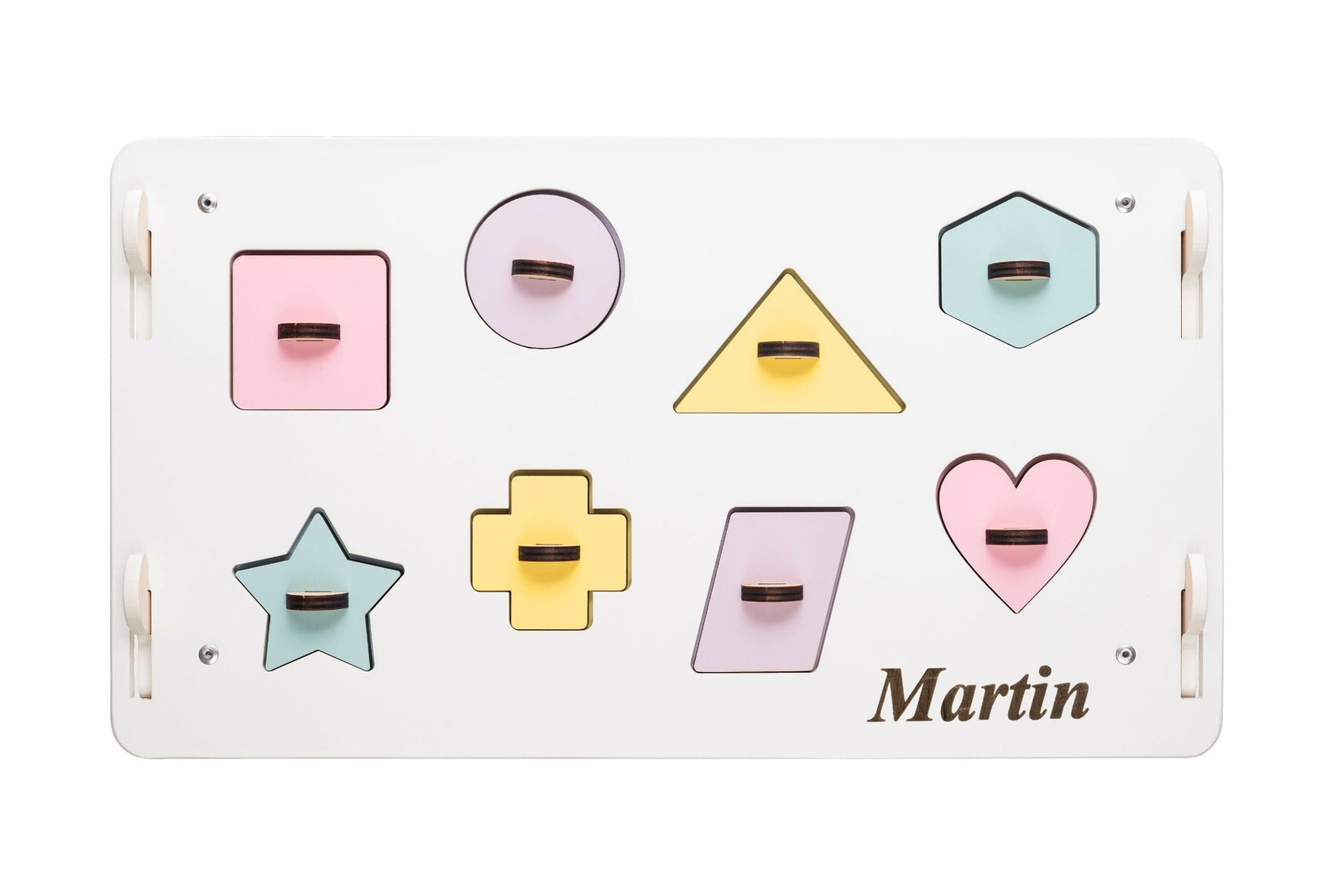 Maison de jeu BusyKids Busy Board – blanc/pastel, édition limitée
