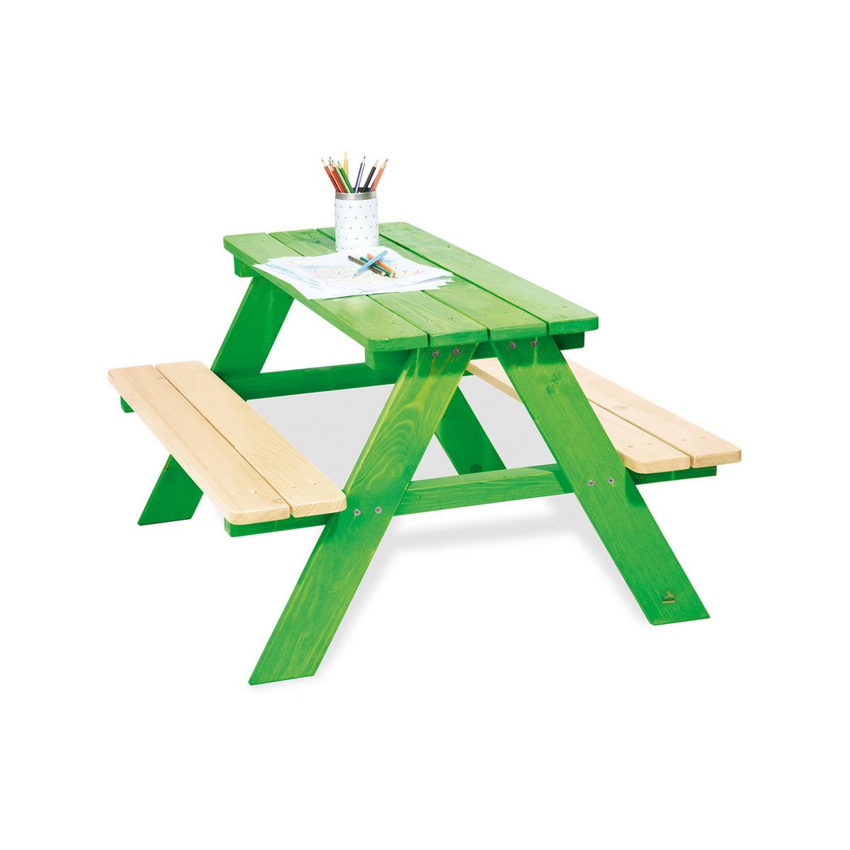 Kinderpicknicktafel Nicki für 4, groen