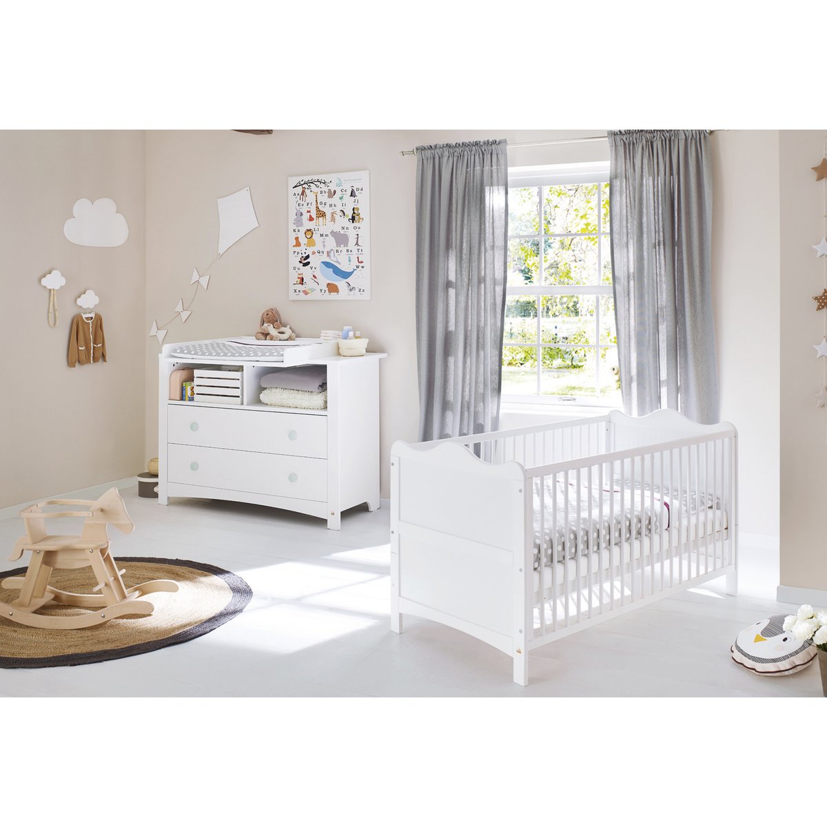 Babykamer Florentina extra breed – 2-delige set