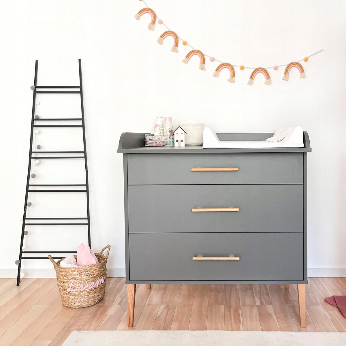 ATB ILA commode met verschoonblad grijs EAN 5904824377094