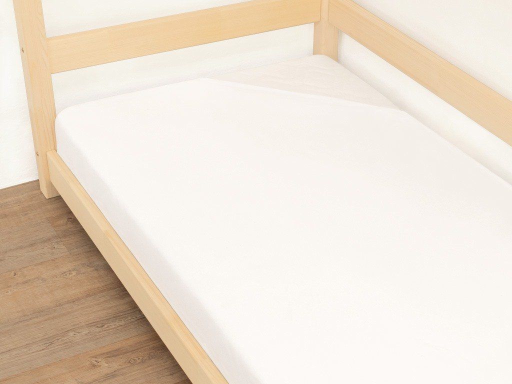 Drap-housse Benlemi 90×170 cm — jersey de coton blanc