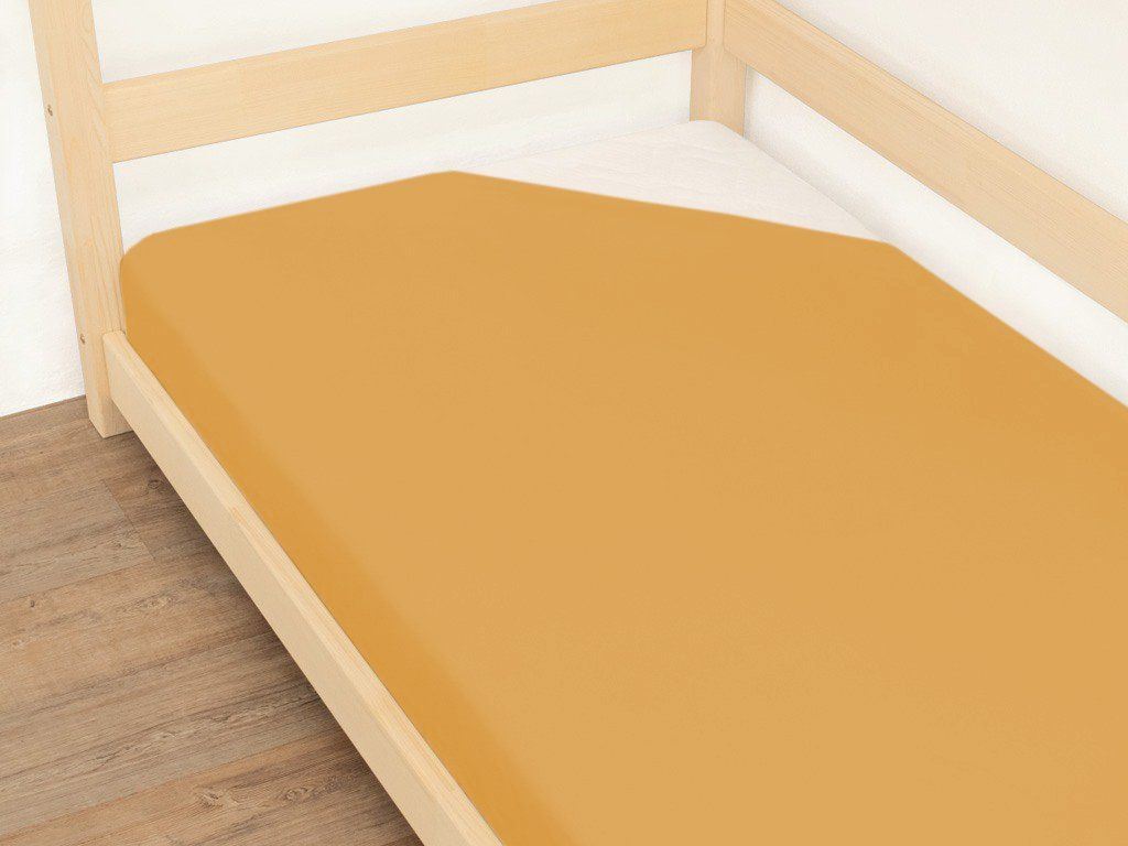 Benlemi JERSEY EXCLUSIVE hoeslaken in mosterd