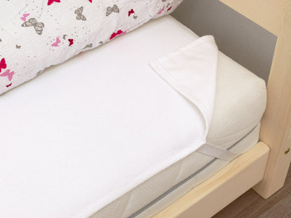 Waterdichte matrasbeschermer op kindermatras