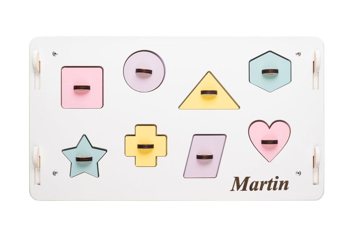 BusyKids Busy Board speelhuisje – wit/pastel, limited edition-Speelhuisje