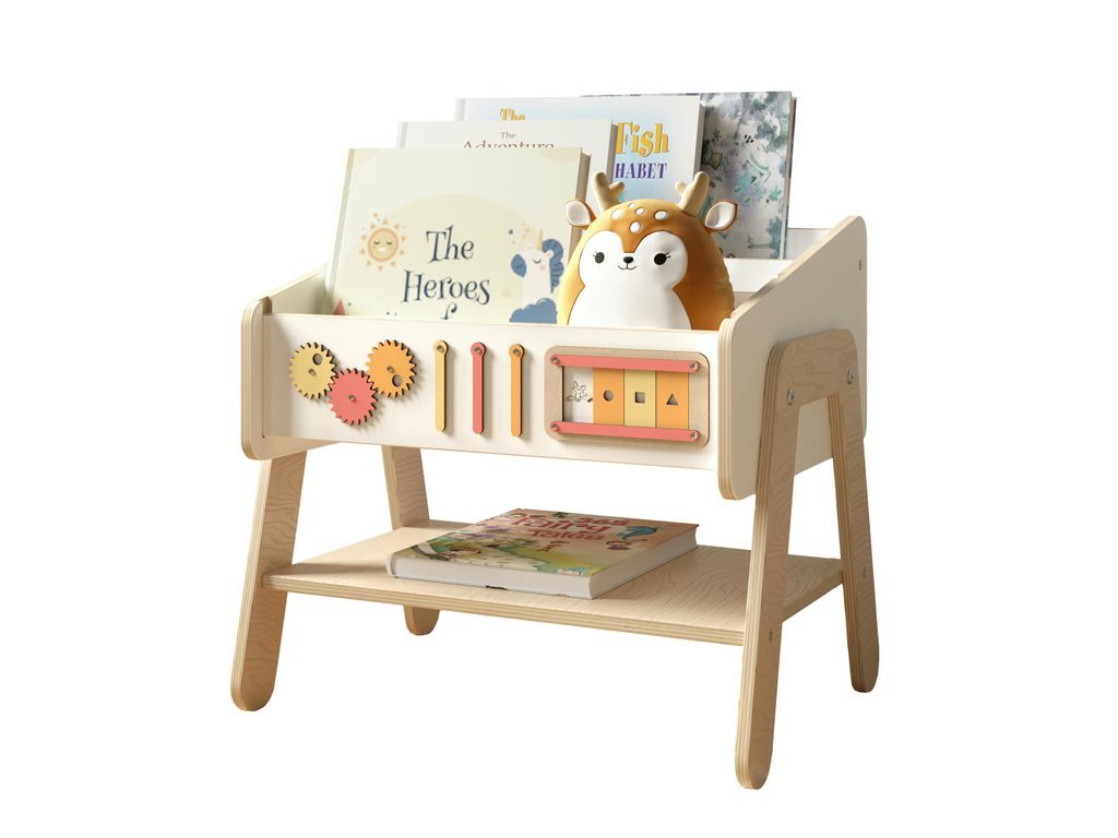 BusyKids LILU kinderboekenkast met frontale boekenplanken