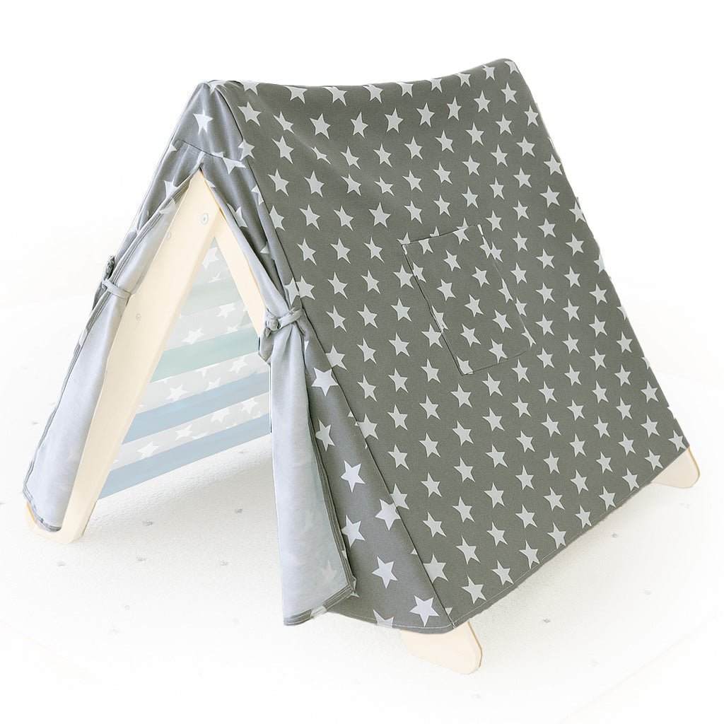 Toile de tente pour triangle de Pikler et jeux d'imagination