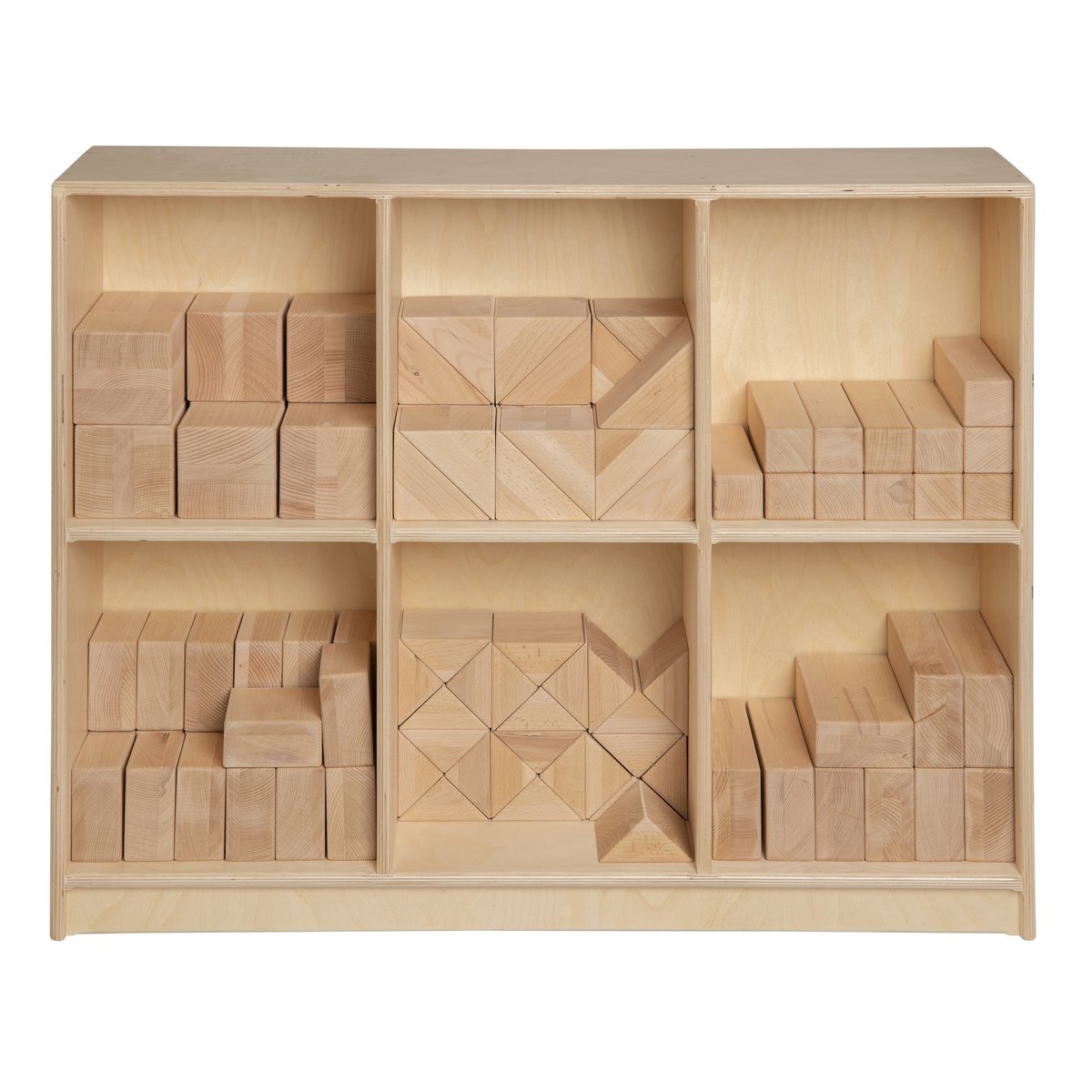 Van Dijk Toys houten kast voor Haagse blokkenset / blokkenkast (Kinderopvang kwaliteit)