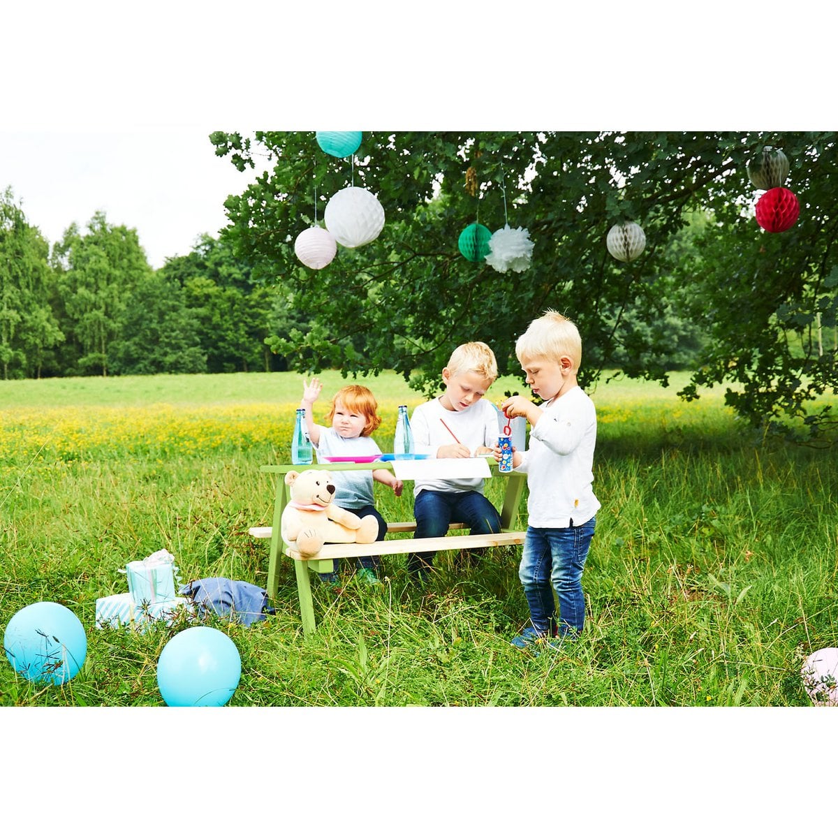 Kinderpicknicktafel Nicki für 4, groen