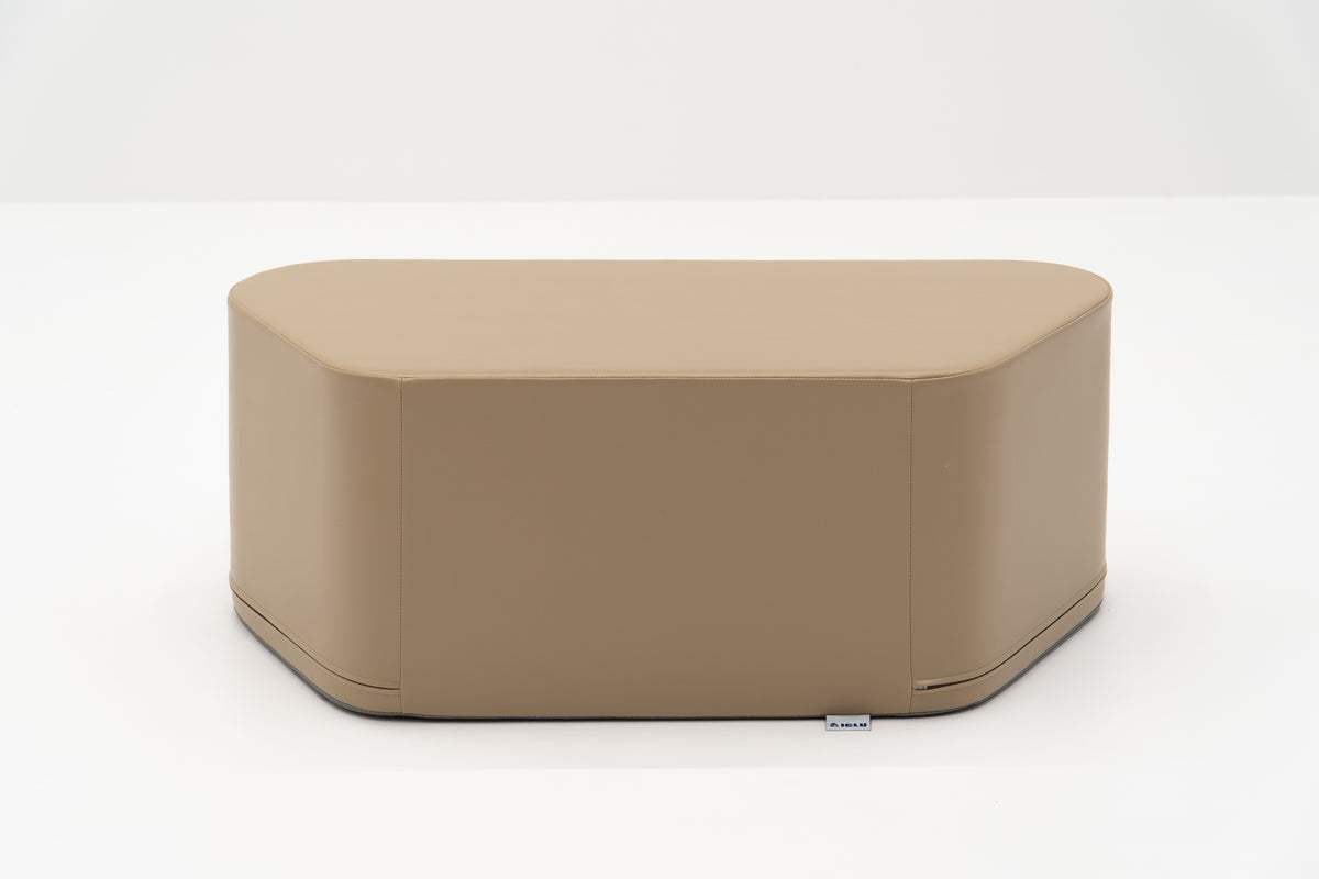 IGLU Hexagon Bench kinderbankje in grey beige vooraanzicht