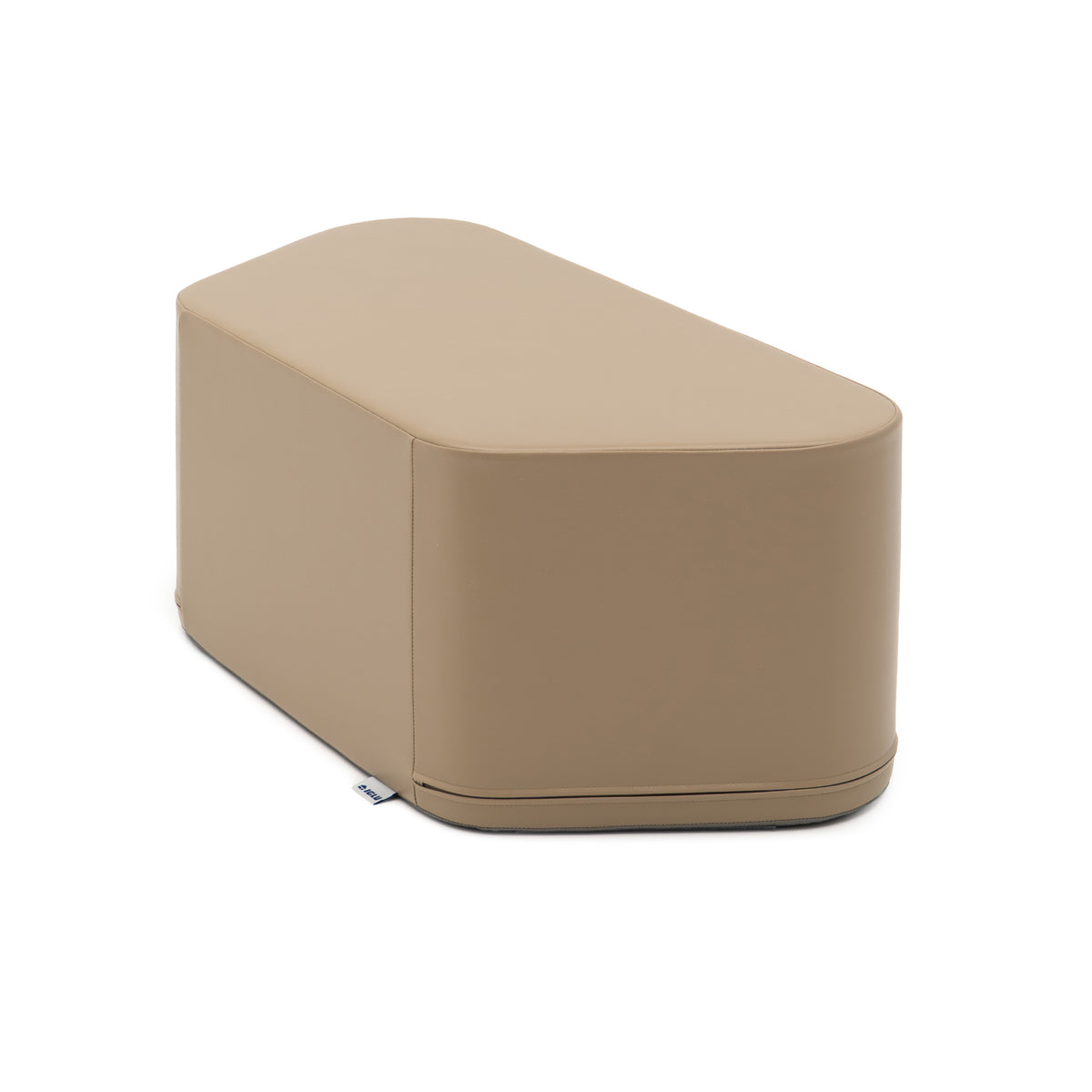 IGLU Hexagon Bench kinderbankje in grey beige schuin van voren