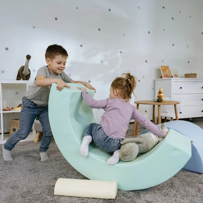 soft play set in regenboogvorm voor baby's peuters en kleuters