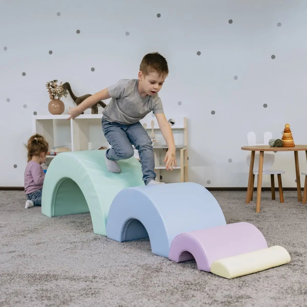 Montessori Soft Play set XL - Rainbow - Speelset