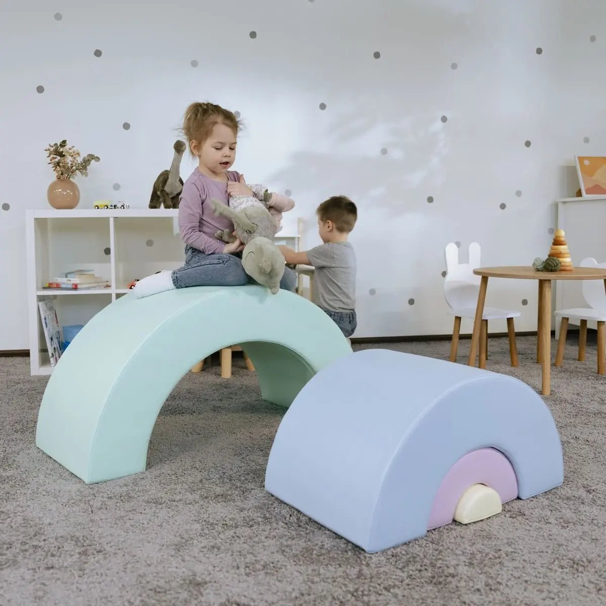 Montessori Soft Play set XL - Rainbow - Speelset
