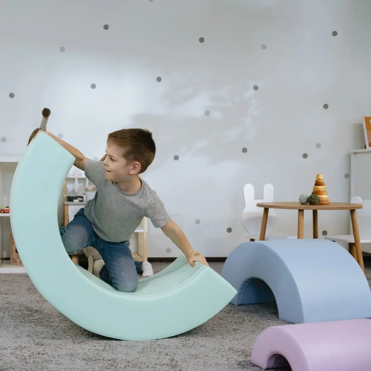 Montessori Soft Play set XL - Rainbow - Speelset