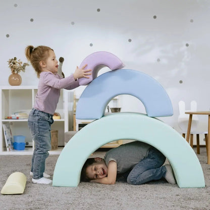 Montessori Soft Play set XL - Rainbow - Speelset