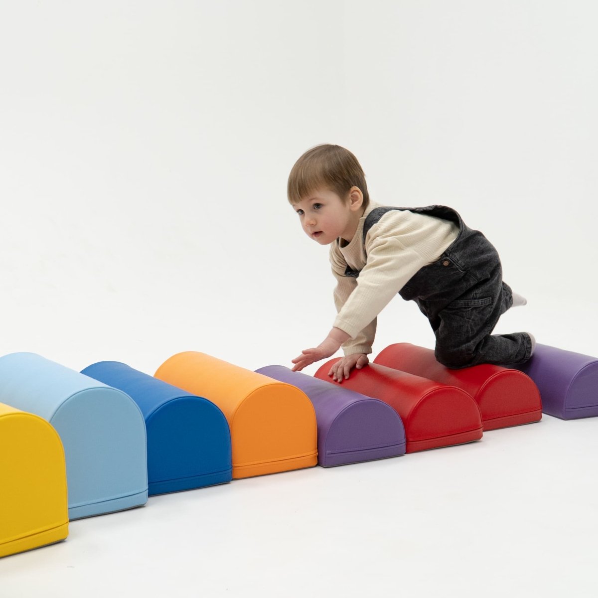soft play set met modulaire foamblokken voor baby's peuters en kleuters
