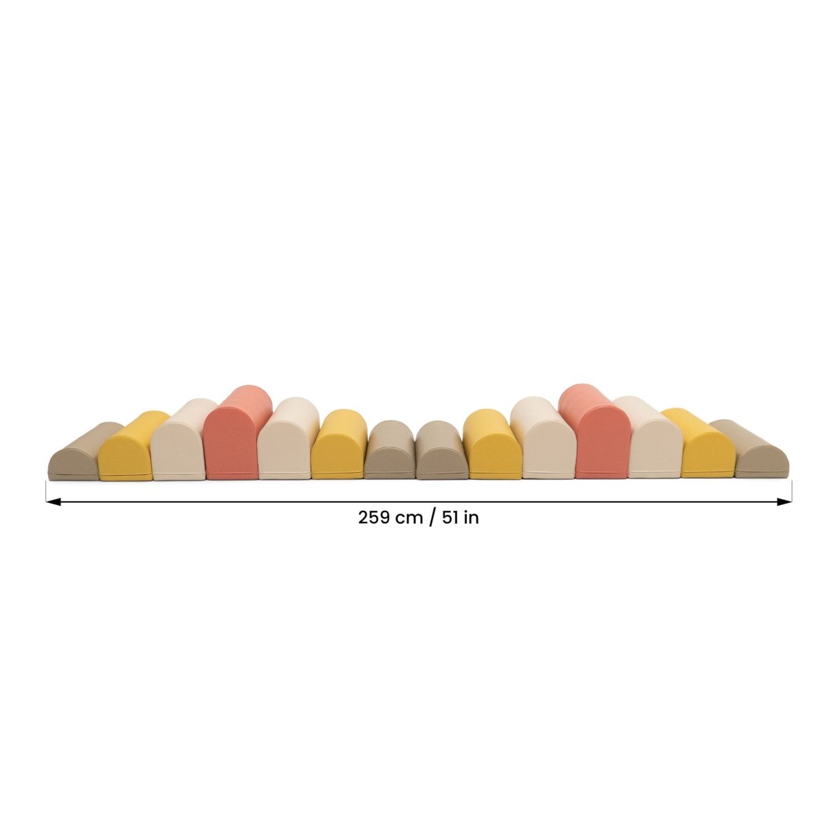 soft play set met modulaire foamblokken voor baby's peuters en kleuters