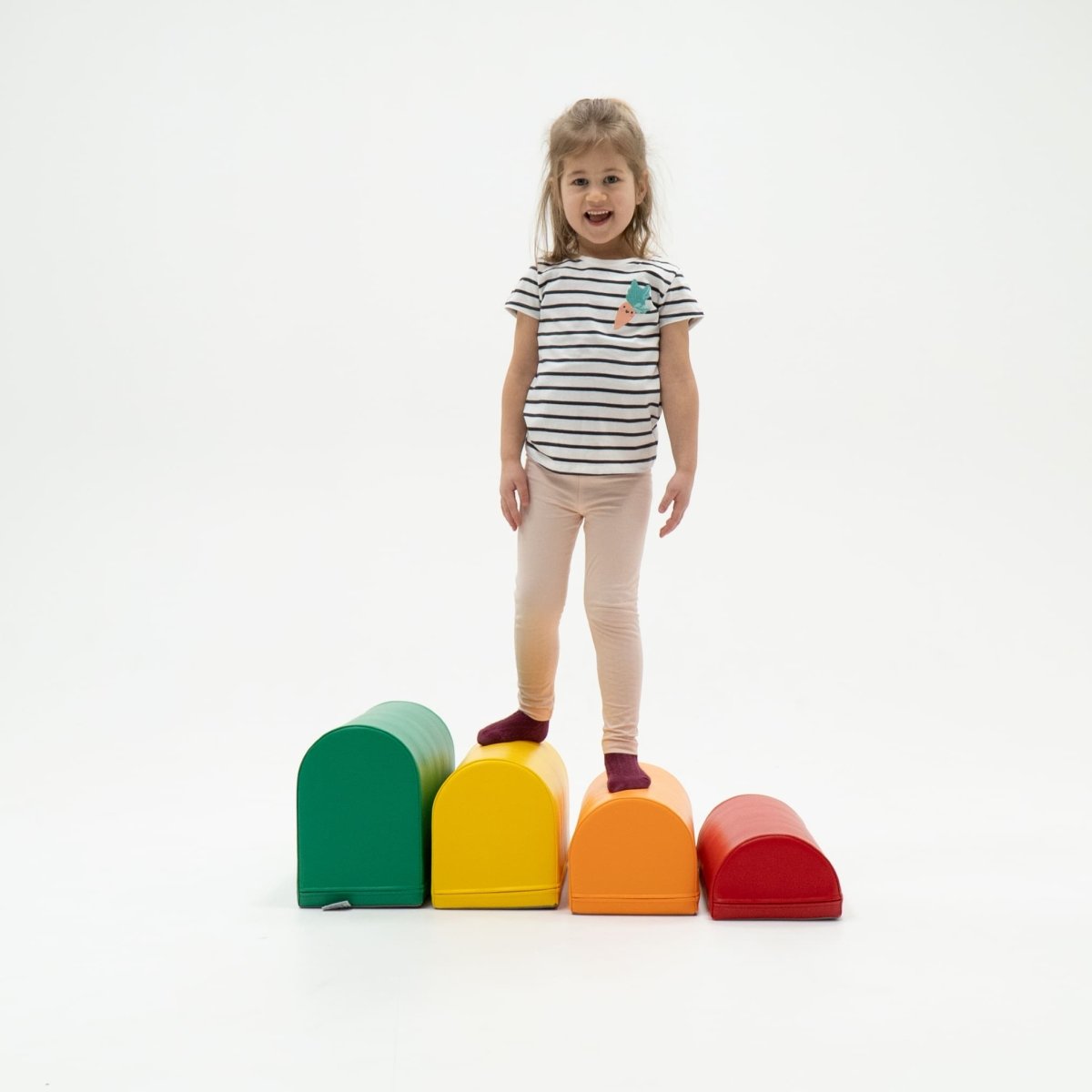 soft play set met modulaire foamblokken voor baby's peuters en kleuters