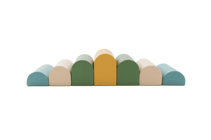 soft play set met modulaire foamblokken voor baby's peuters en kleuters