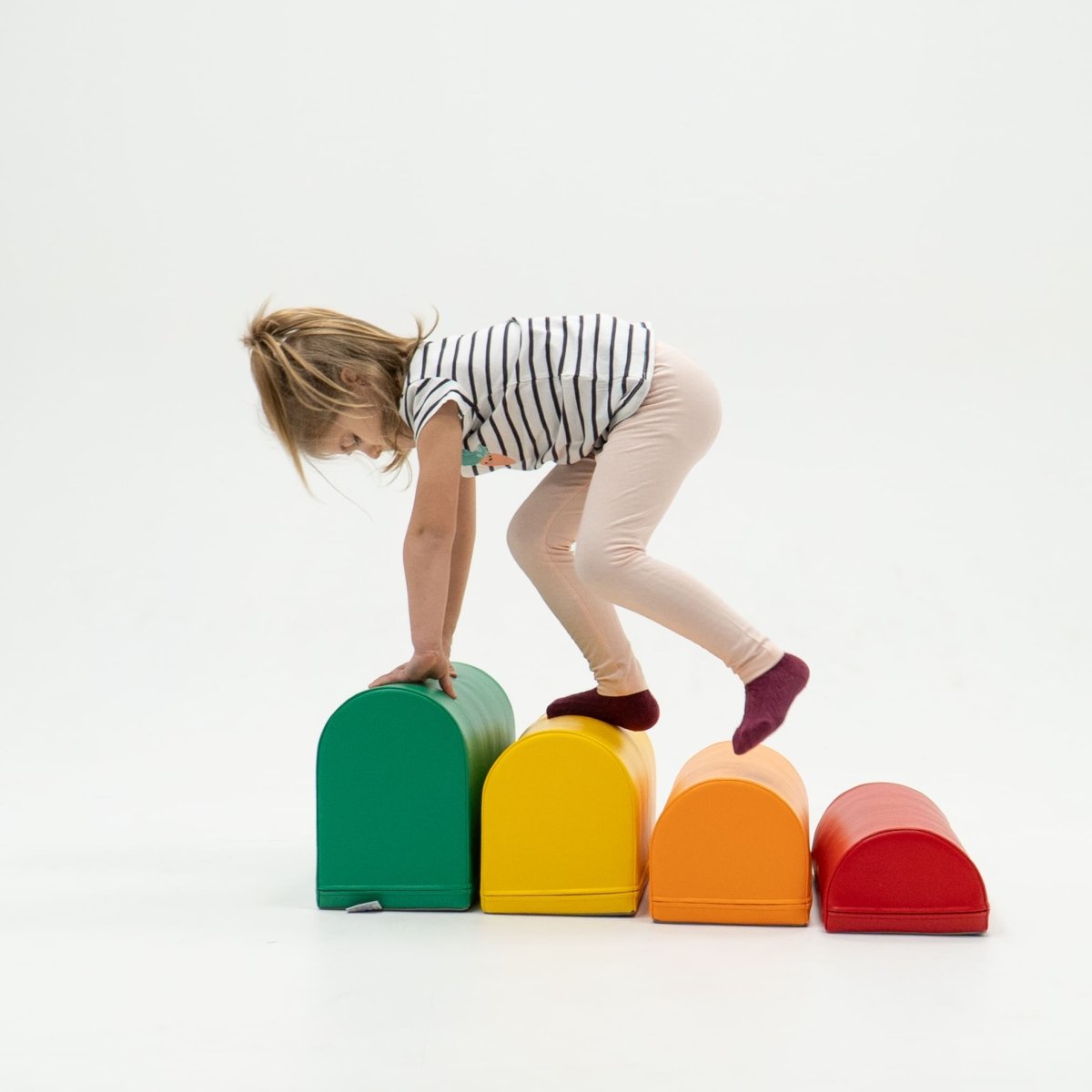soft play set met modulaire foamblokken voor baby's peuters en kleuters
