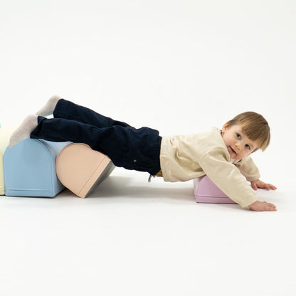 soft play set met modulaire foamblokken voor baby's peuters en kleuters