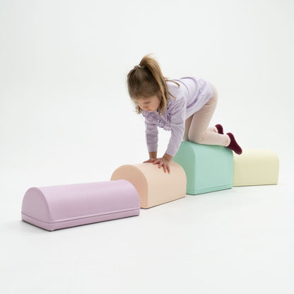 soft play set met modulaire foamblokken voor baby's peuters en kleuters