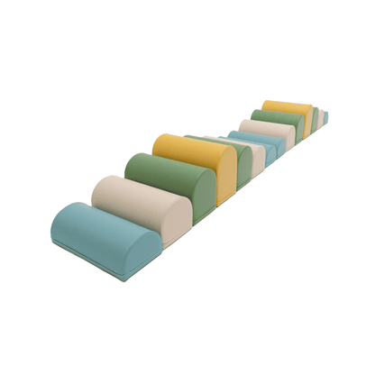 soft play set met modulaire foamblokken voor baby's peuters en kleuters
