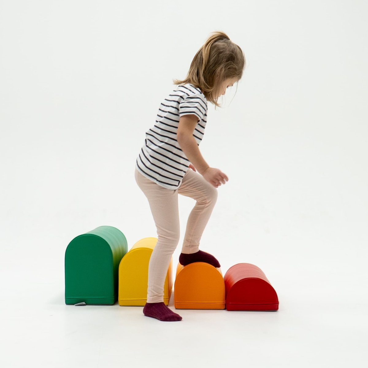 soft play set met modulaire foamblokken voor baby's peuters en kleuters