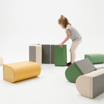 soft play set met modulaire foamblokken voor baby's peuters en kleuters