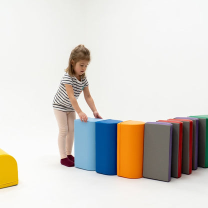 soft play set met modulaire foamblokken voor baby's peuters en kleuters