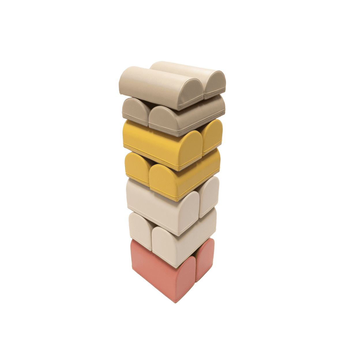 soft play set met modulaire foamblokken voor baby's peuters en kleuters