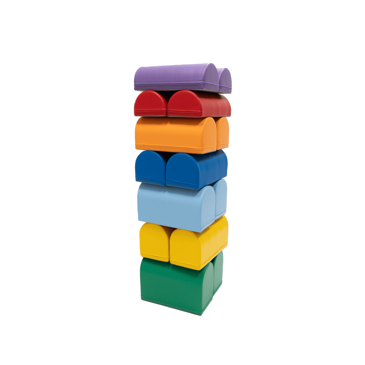 soft play set met modulaire foamblokken voor baby's peuters en kleuters
