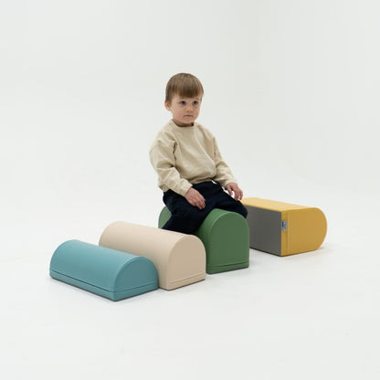 soft play set met modulaire foamblokken voor baby's peuters en kleuters