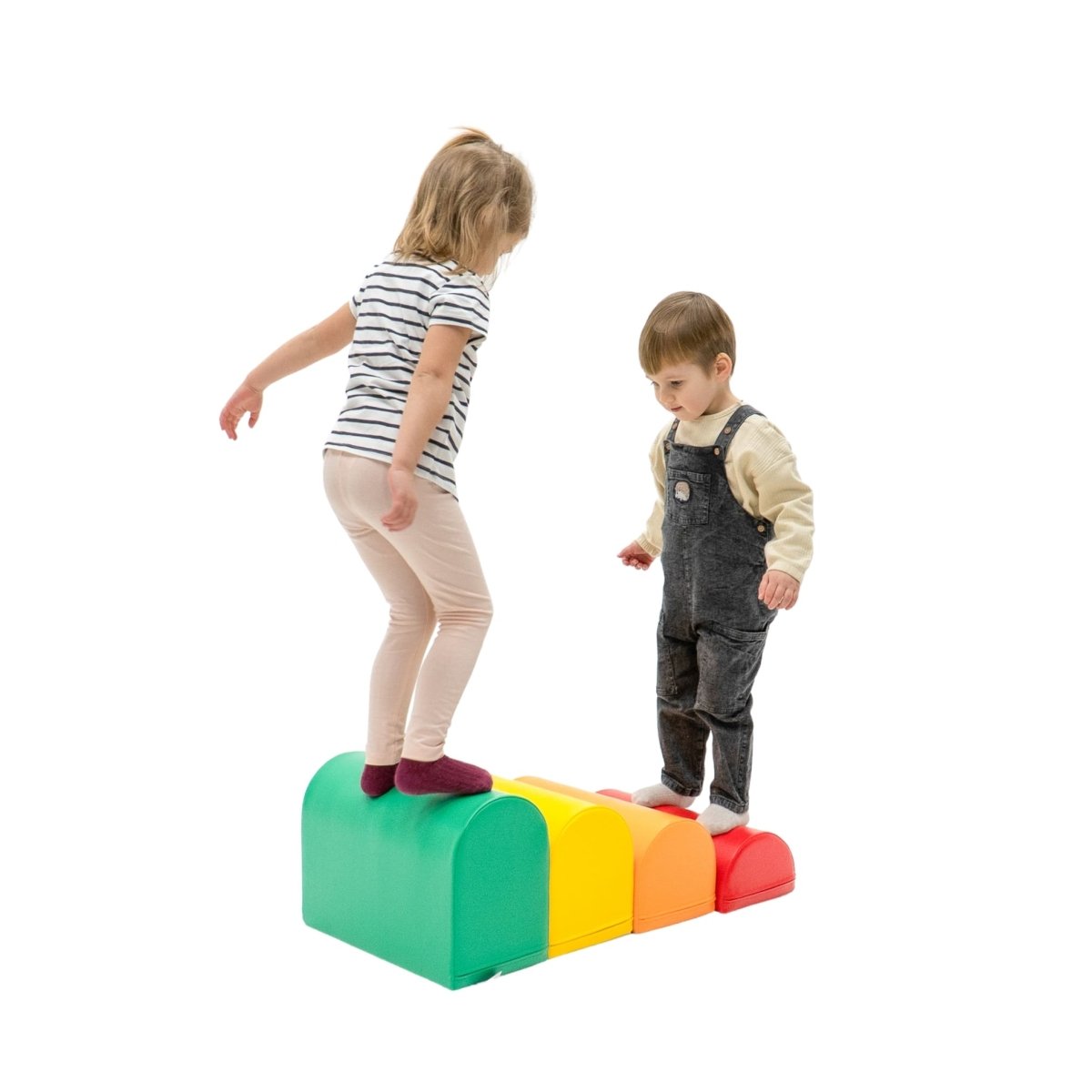 soft play set met modulaire foamblokken voor baby's peuters en kleuters