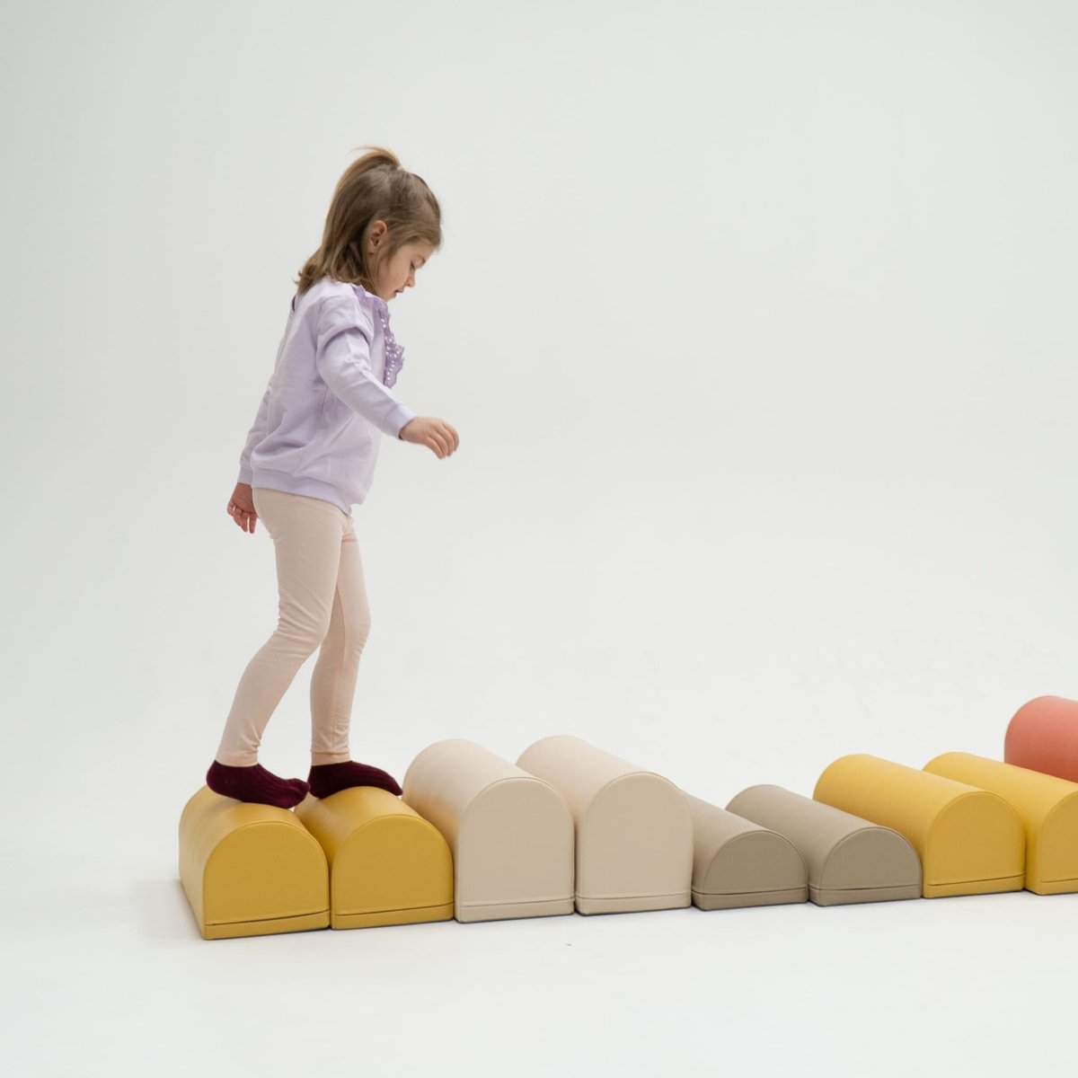 soft play set met modulaire foamblokken voor baby's peuters en kleuters
