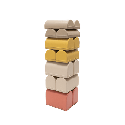 soft play set met modulaire foamblokken voor baby's peuters en kleuters