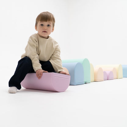 soft play set met modulaire foamblokken voor baby's peuters en kleuters