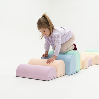 soft play set met modulaire foamblokken voor baby's peuters en kleuters
