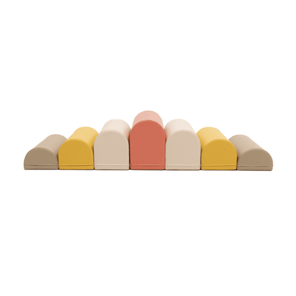 soft play set met modulaire foamblokken voor baby's peuters en kleuters