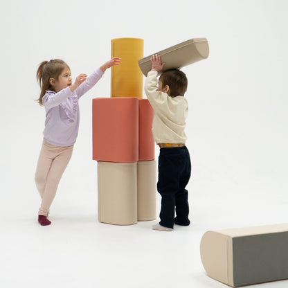 soft play set met modulaire foamblokken voor baby's peuters en kleuters