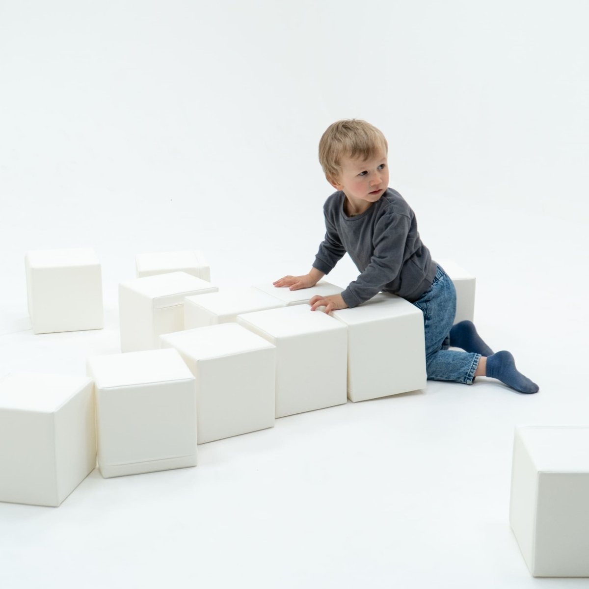 soft play set met zachte bouwblokken voor baby's en peuters tot 3 jaar