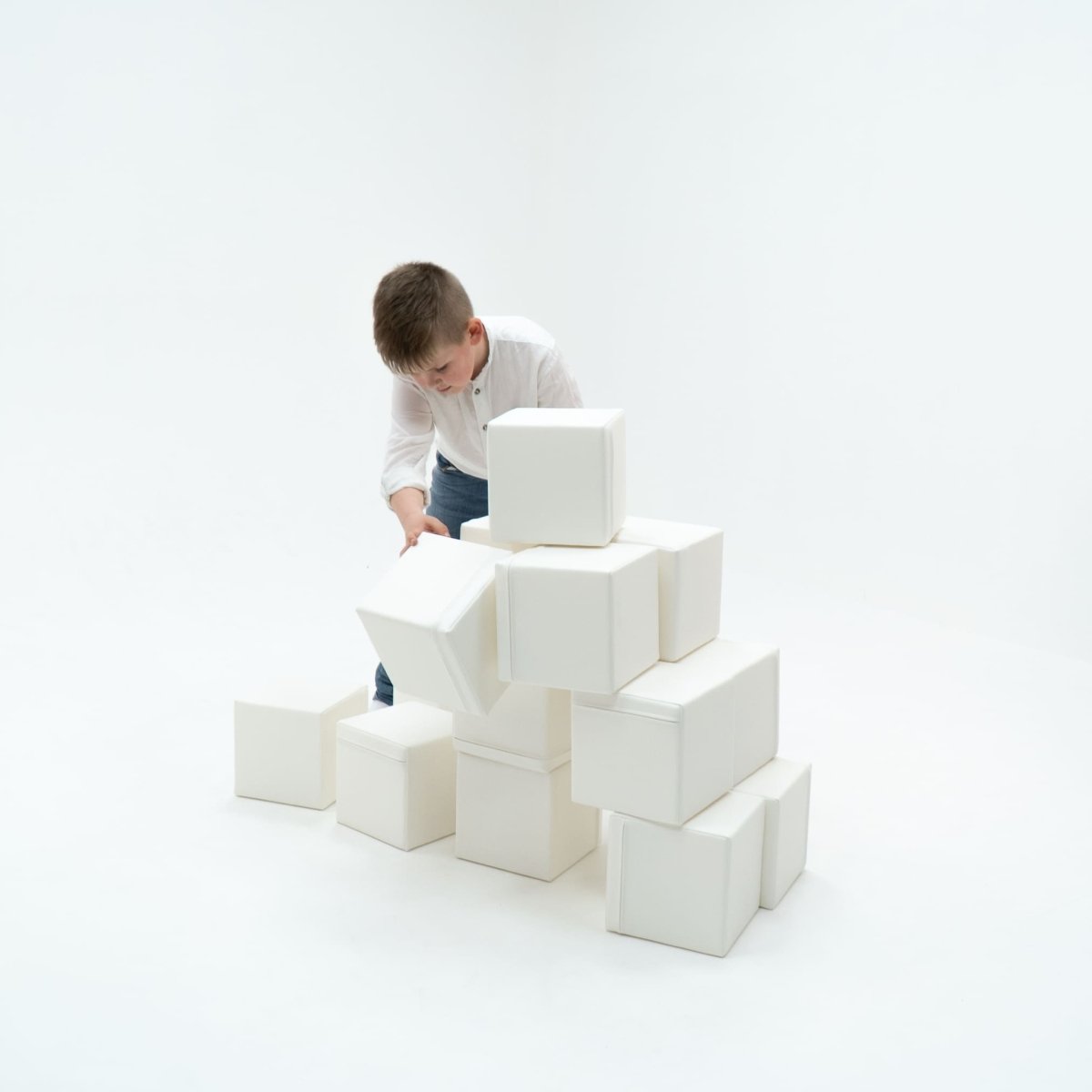 soft play set met zachte bouwblokken voor baby's en peuters tot 3 jaar