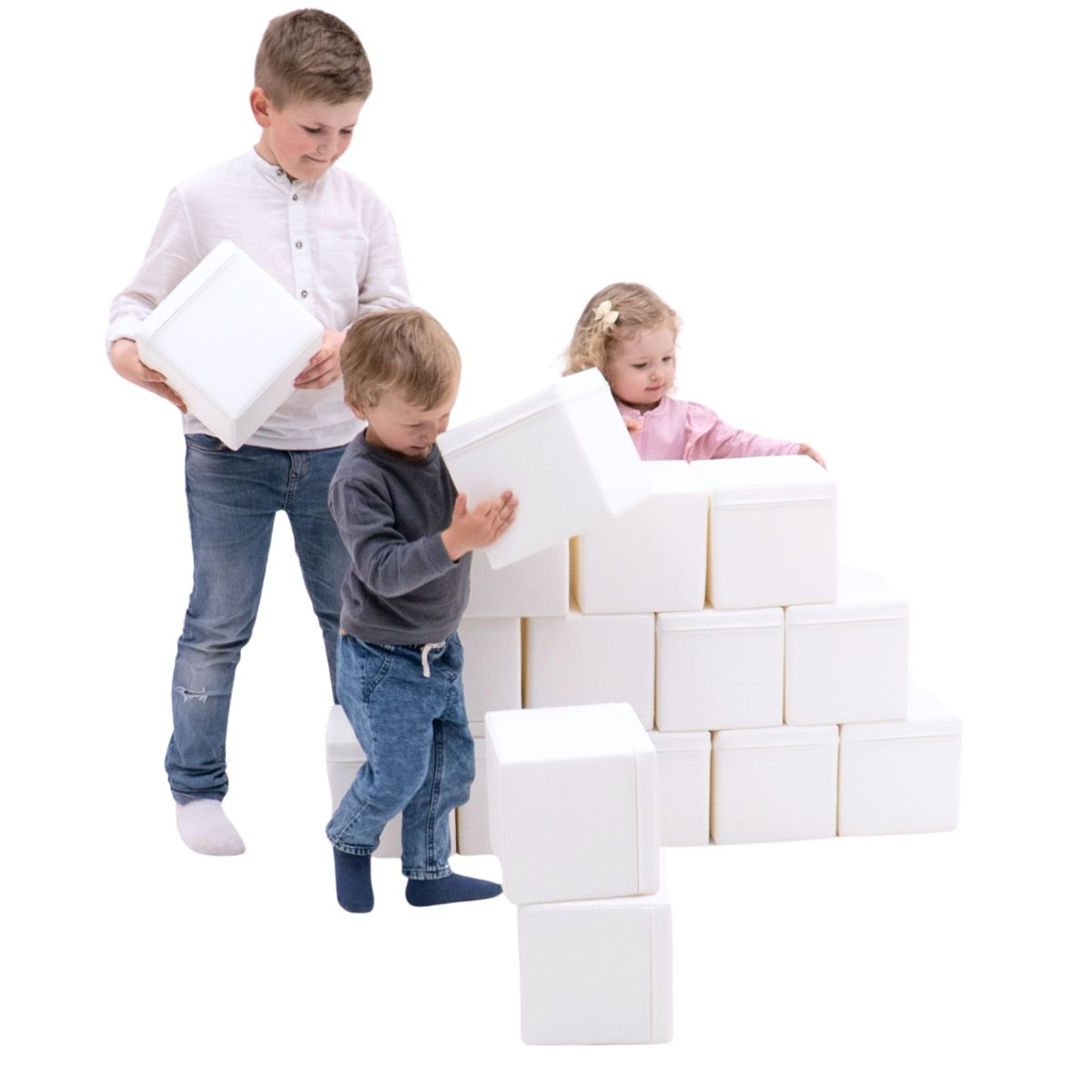 soft play set met zachte bouwblokken voor baby's en peuters tot 3 jaar
