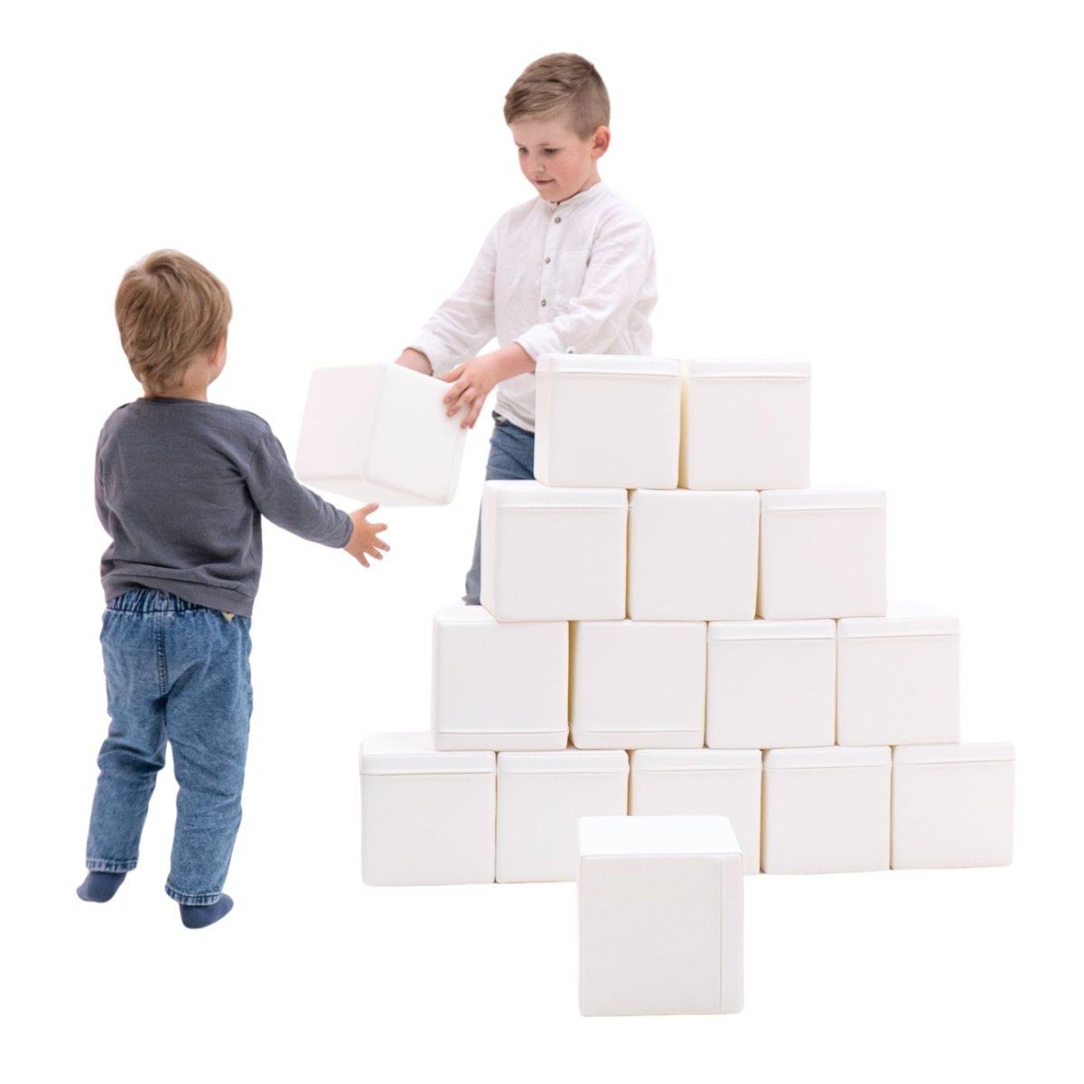 soft play set met zachte bouwblokken voor baby's en peuters tot 3 jaar